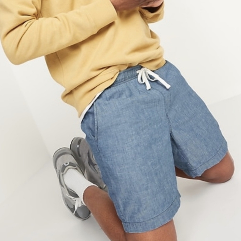 Old Navy Men's Chambray Blue Jogger Shorts Size Medium